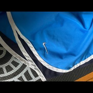 blue nike athletic shorts